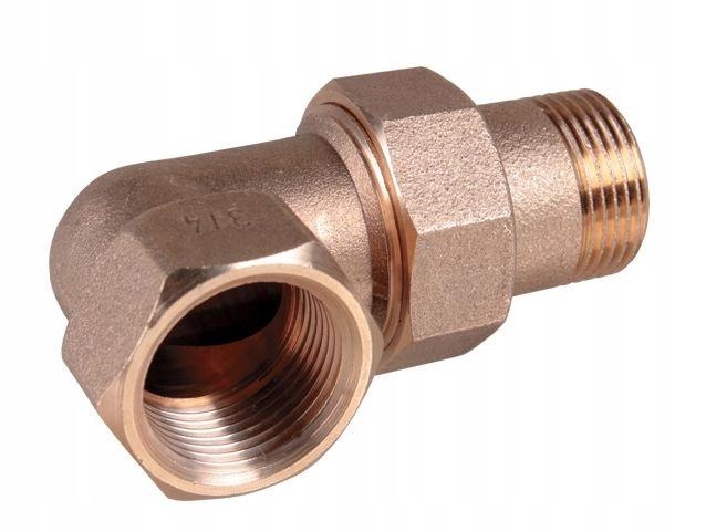 Brass Angle Union with O-ring 3/4"