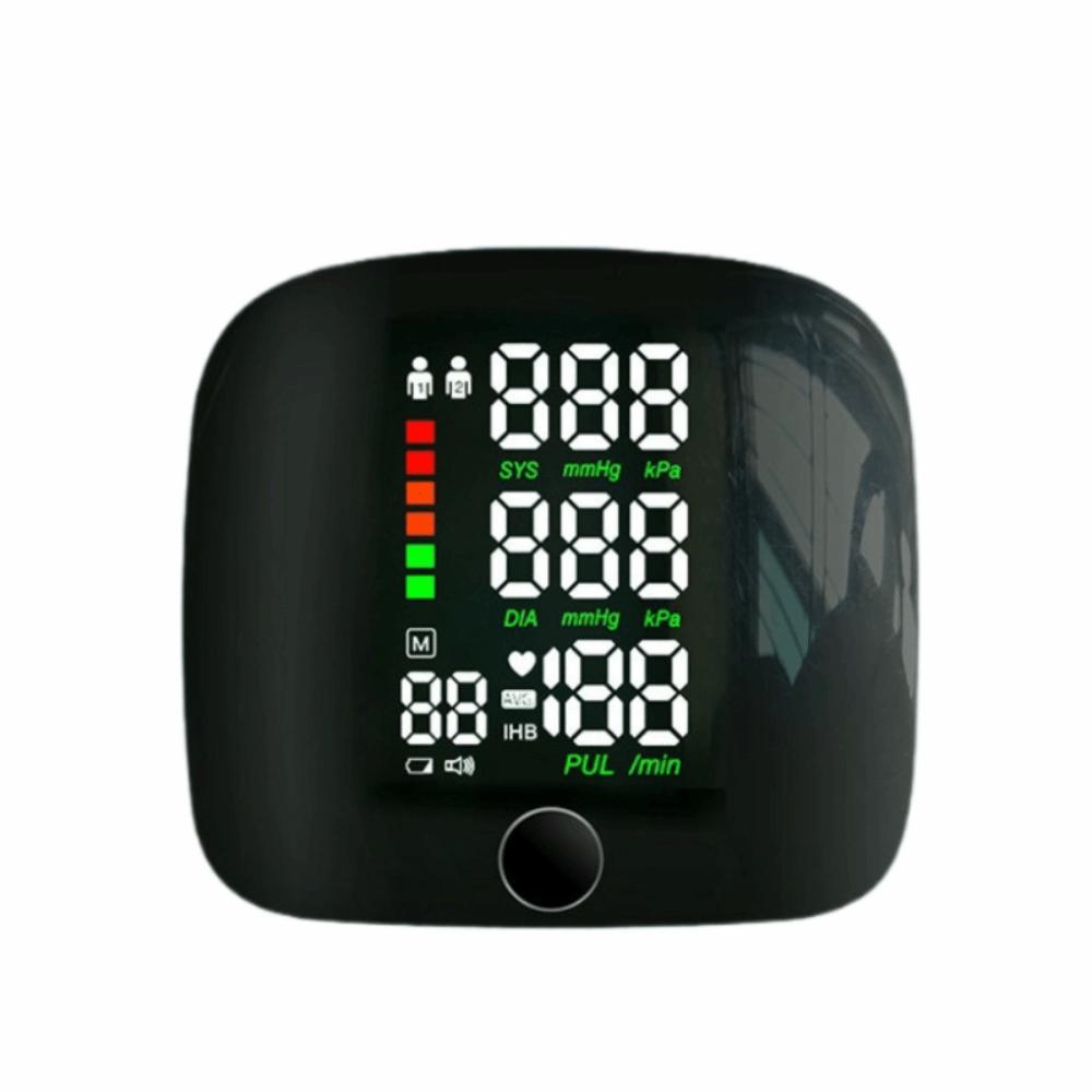 LCD Screen Heart Rate Monitor Smart Touch Sphygmomanometer  Health Monitoring чёрный