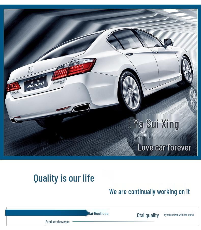 Outai Front Fog Light Trim for 2014 Honda Accord (9th Gen) - ABS Electroplated