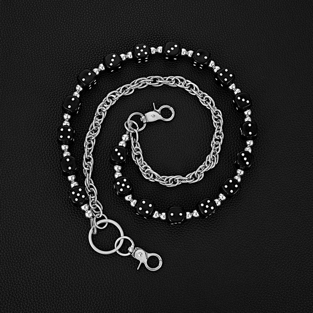 European & American Hip Hop Colorful Dice Waist Chain - Trendy, Versatile Fashion Accessory