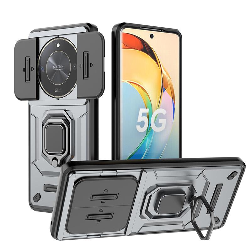 Armor Funda für Honor Magic6 Lite Hülle Slide Camera Protect Coque für Honor Magic 6 Lite Light Magic6Lite 5G Magnetring-Abdeckung
