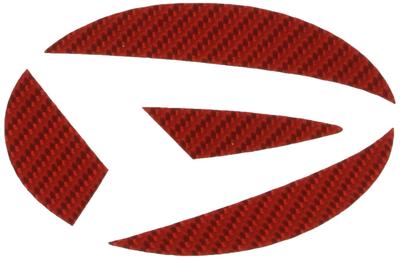 HASEPRO Magical Carbon Rear Emblem (Red) for Daihatsu Mira e:S (CED10R)