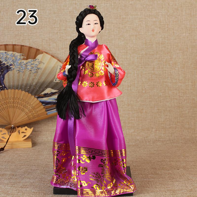 Korean Palace Hanbok Doll Ornament Princess Korean Drama Doll Toy Restaurant Home Decor Display Miniatures Desktop Ornament Gift