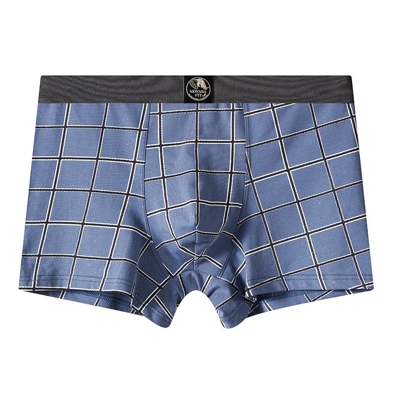 Men's New Autumn Trend Printed Cotton Breathable Flat Angle Underwear