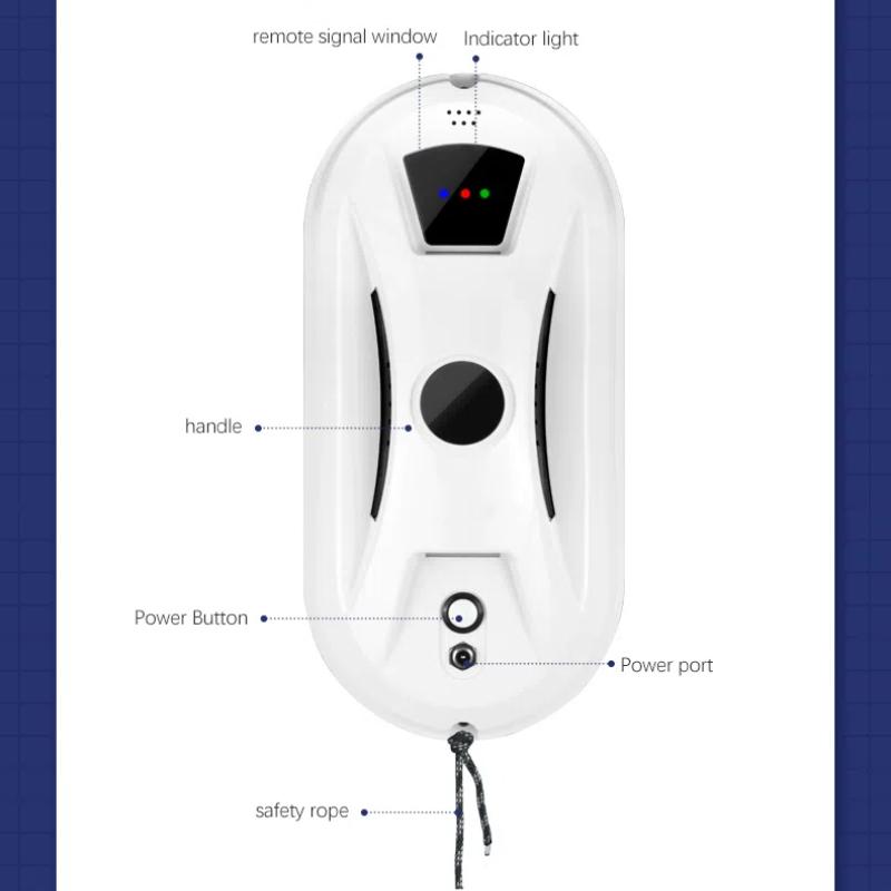 Automatic Glass Cleaning Machine, Window Cleaning Robot, Electric Glass Cleaner, Home Remote Control