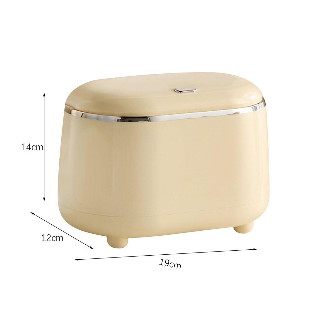 Pressing Small Desktop Garbage Can Stylish Large Opening Anti Slip Leg Recycle