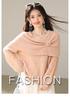 2026 Autumn Women's Wool Shawl Sweater: New Year Hollow Knit