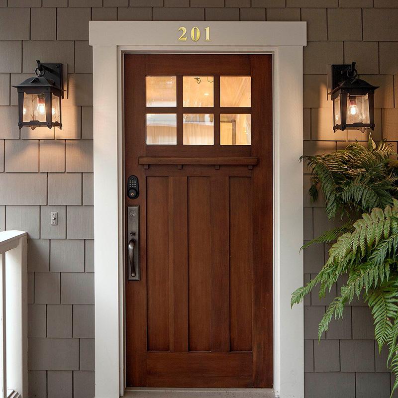 1PC Aur Adresă Ușă Număr Semn 0 până la 9 3D Placă cu numere de stradă Etichetă autocolantă Cifra Număr Hotel