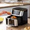 1400W 8L/10L Touch Screen Oil-free Cooking Machine Large Capacity Household Multifunctional Air Fryer
