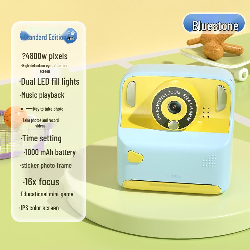 Portable Children's Educational Instant Print Camera - High-Definition Digital Photos