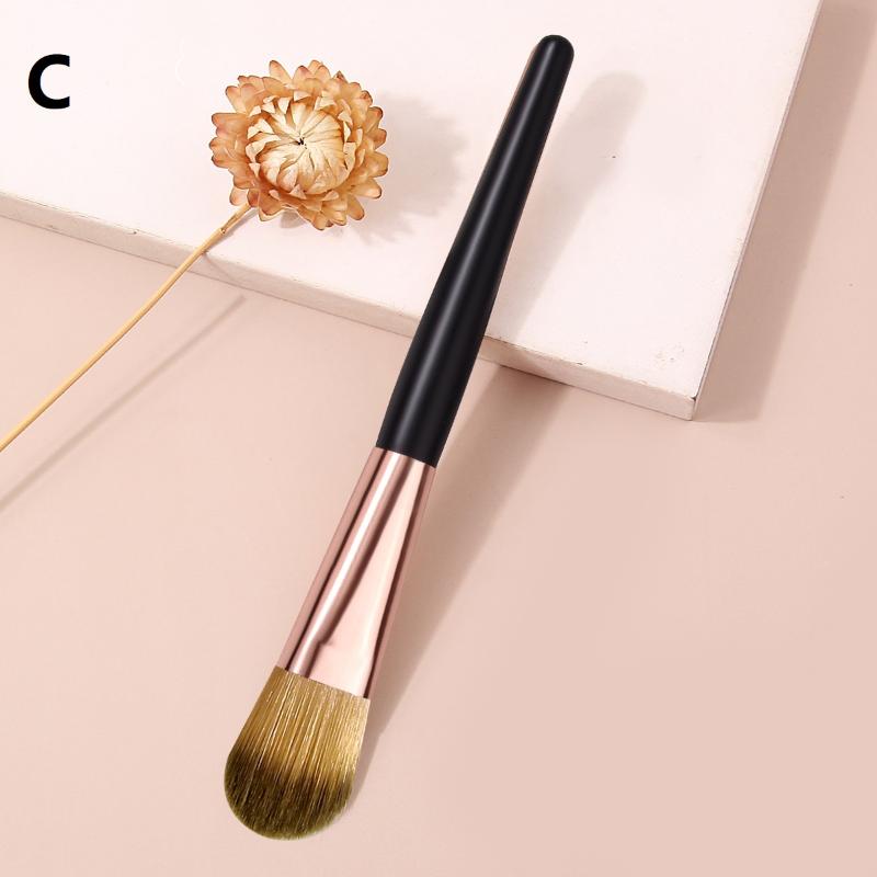 Многофункциональная кисть для тональной основы для лица DIY, косметический инструмент для масок для лица, женская кисть для макияжа с деревянной ручкой