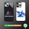 Triathlon Swim Bike Run Tri Life Phone Case For IPhone 16 15 14 13 Pro Max 11 12 Mirror For Magsafe Wireless Charging Cover
