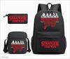 3 Piece School Backpack Set for Students Large Capacity Oxford Cloth Schoolbag with Shoulder Strap and Pencil Case