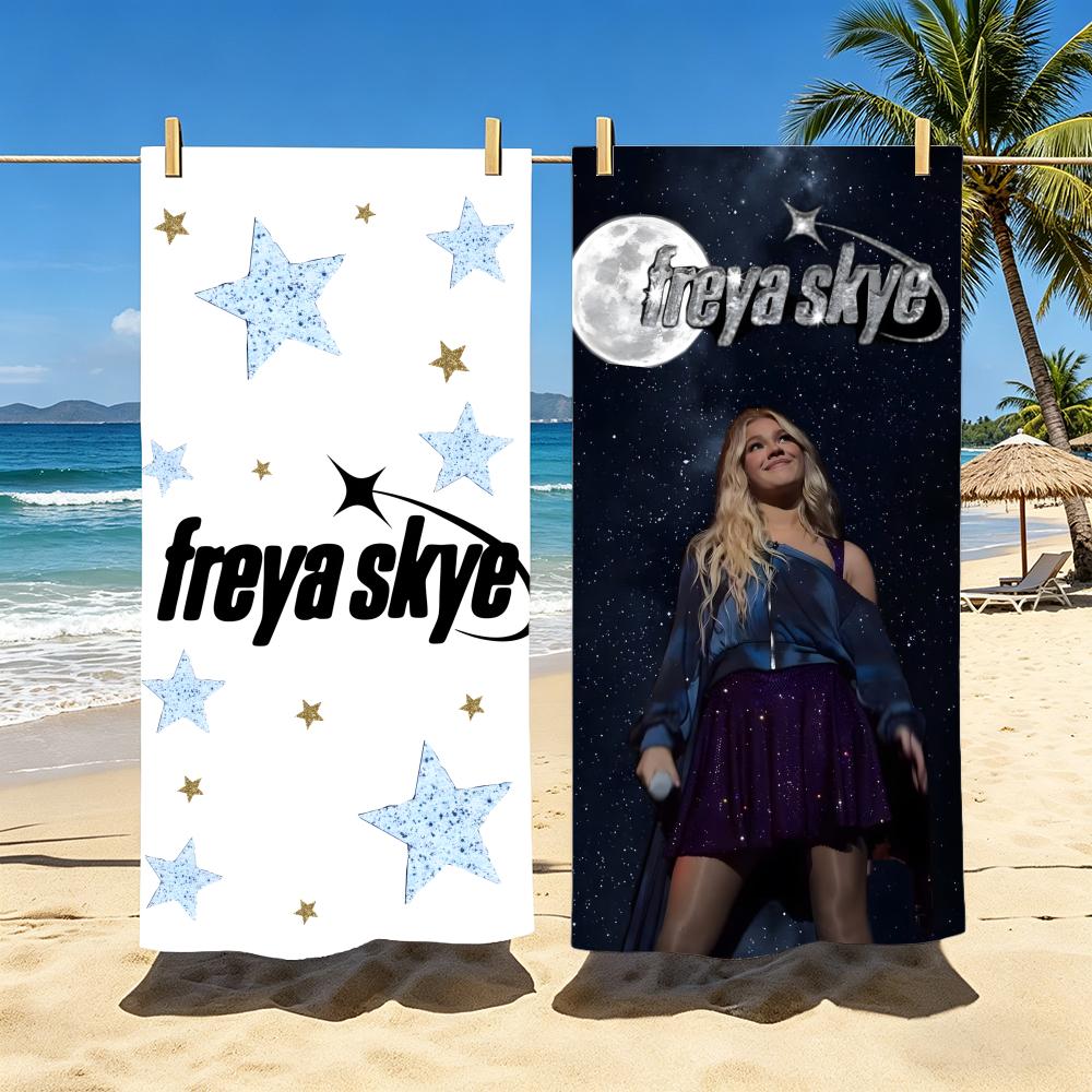Jmg Household Supplies F-Freya Skye Towel Polyester Beach Towel Quick Dry Sand Free Bath Towel For Summer Pool Travel Vacation