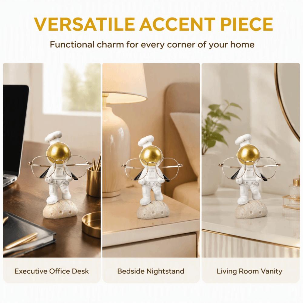 17*7cm Astronaut Glasses Holder Resin Creative Sculpture Stand For Nightstand