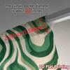 Set Of 2 Flat Printing Jit Curtains Without Rod Green Waves Chic Curtain Yarn Decorations Inside Decorative Made Polyester