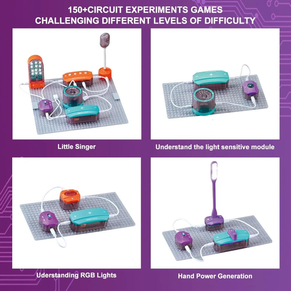STEM Science Experiment Kit for Kids Electronic Physics Circuit Building Blocks DIY Assembly Educational Learning Toy Boys Gift