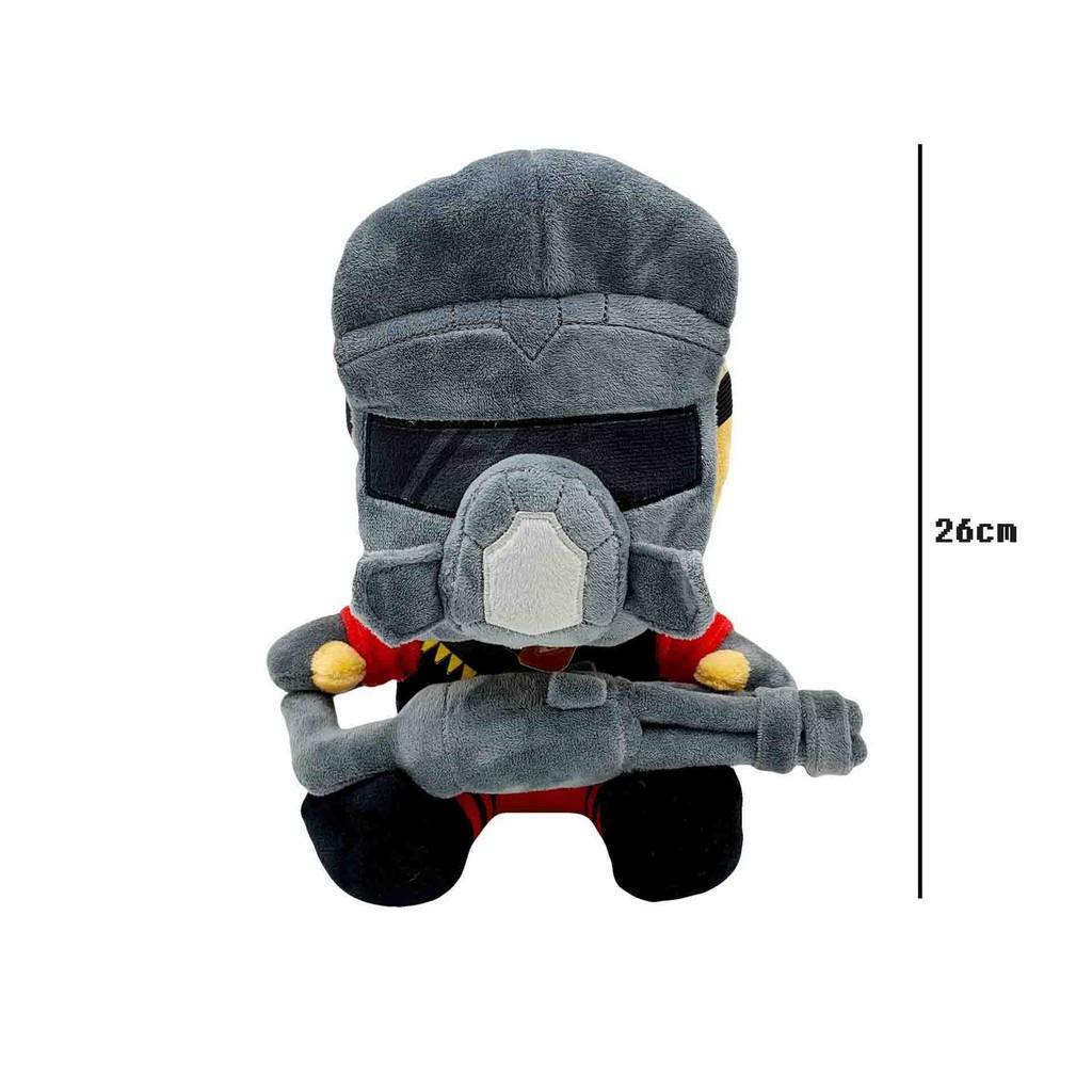 

Плюшевая кукла Roblox Minigunner Masked Man: Мягкая набивная коллекционная фигурка со съемной маской Masked Man-26cm