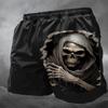 Skull Skeleton Muay Thai MMA UFC Kick Boxing Shorts Men Women Unisex Training Quick Dry Breathable Sport Gym Fitness Workout