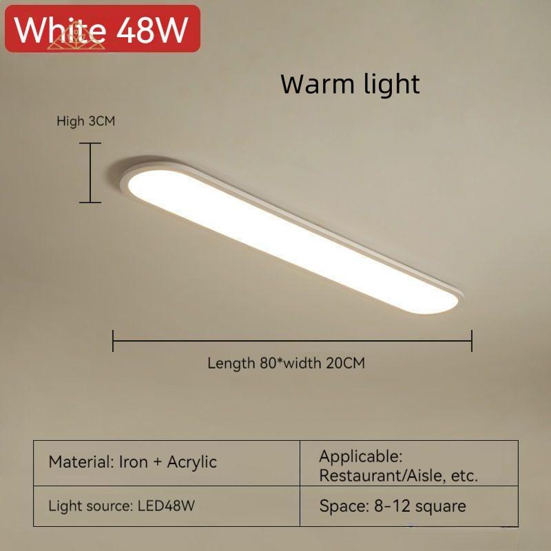 Modern Minimalist Strip Cloakroom Aisle Balcony Light Corridor Hallway Nordic Master Bedroom Lights Household LED Ceiling Light