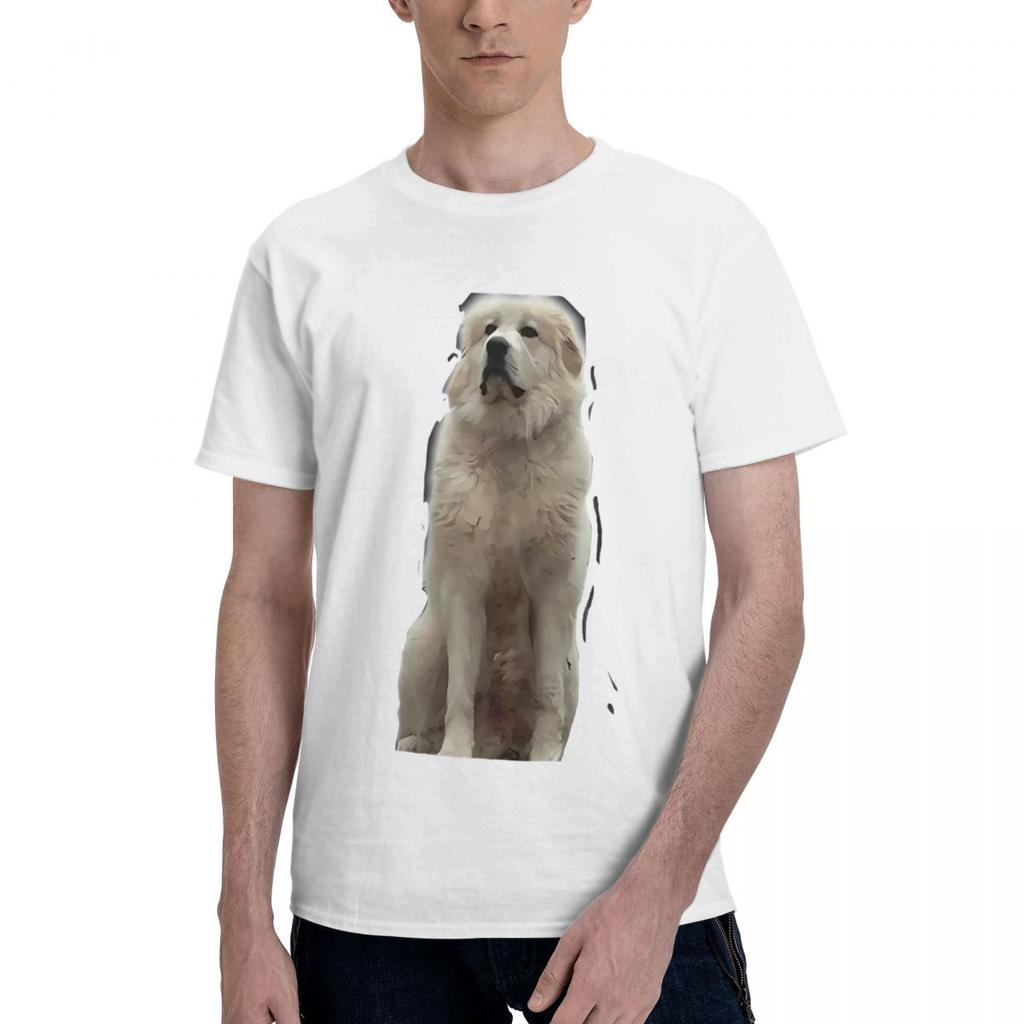 Great Pyrenees Dog 100 Cotton Casual Breathable Confortable Totoro Mens Designer Clothes Men TShirt