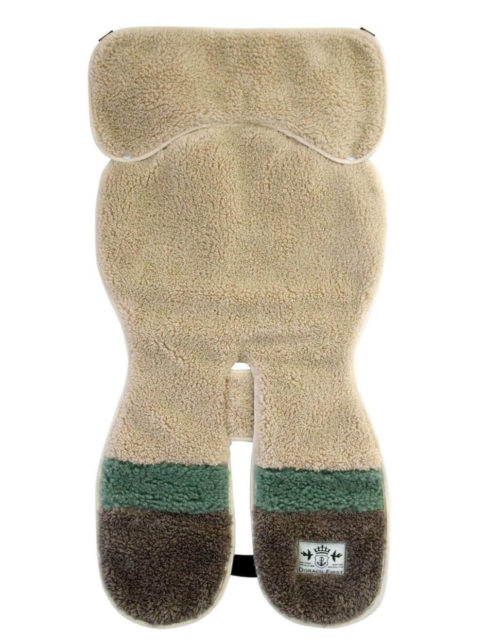 

DORACO Fur Car Seat Cover Perfect for Stroller Seats and Car Also Suitable for Cold (Marshmallow Green) - Seats, Weather.