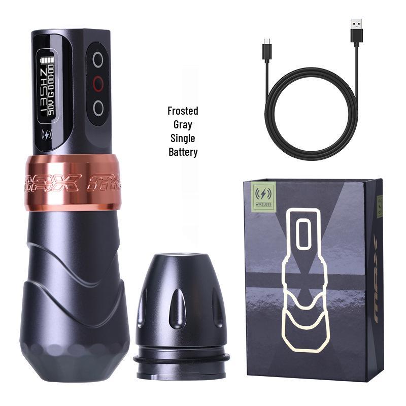 Wireless Tattoo Machine Pen: Battery-Powered Liner & Shader - Integrated Motor