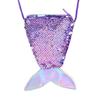 Children's Mermaid Sequin Lanyard Coin Purse - Girls' Crossbody Wallet