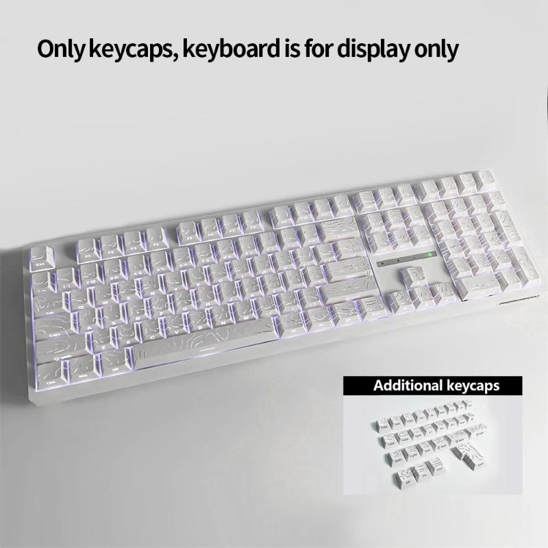 Xiaomi Gradient Green Grape Side Print RGB Backlit Keycap 135 Keys Double Shot PBT Keycaps Cherry Profile for MX Switch Gaming Keyboard