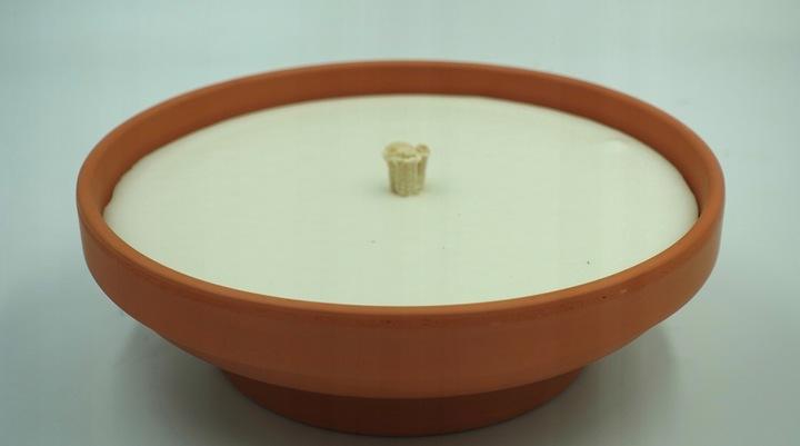Znicz Ceramiczny Duży Gliniany Otwarty Retro C-7