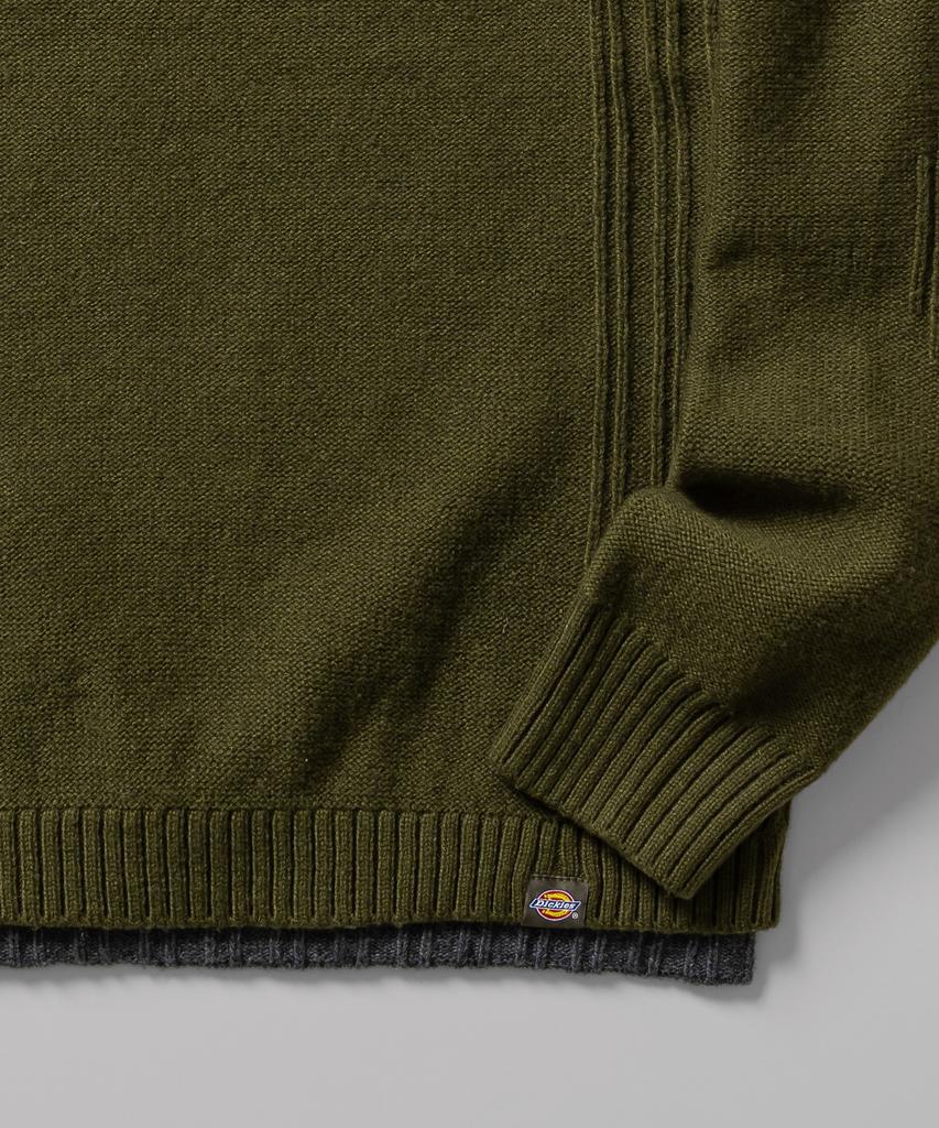 DICKIES Layered Pullover Knit Olive