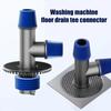 Multi Functional Floor Drain Downcomer Washing Machine Floor Drain Tee Connector Kitchen Sink Drainage Pipe Floor Anti-odour