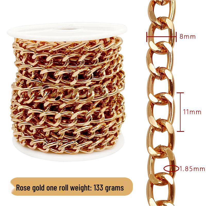 Cross-Border DIY Handmade Necklace: Semi-Finished Metal and Aluminum Chain Jewelry Accessories