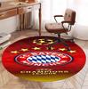FC Bayern Muster Runder Teppich, Innen-/Außenmatte, für Picknick, Spielzimmer, Schlafzimmer, Büro, Wohnzimmer, Heimdeko Teppich, Geburtstagsgeschenk