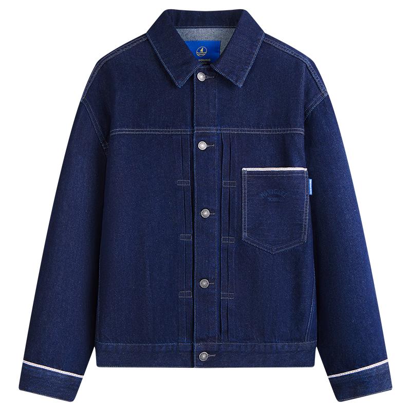

NVG·YOUNG Men s Casual Loose Washed Denim Jacket XL