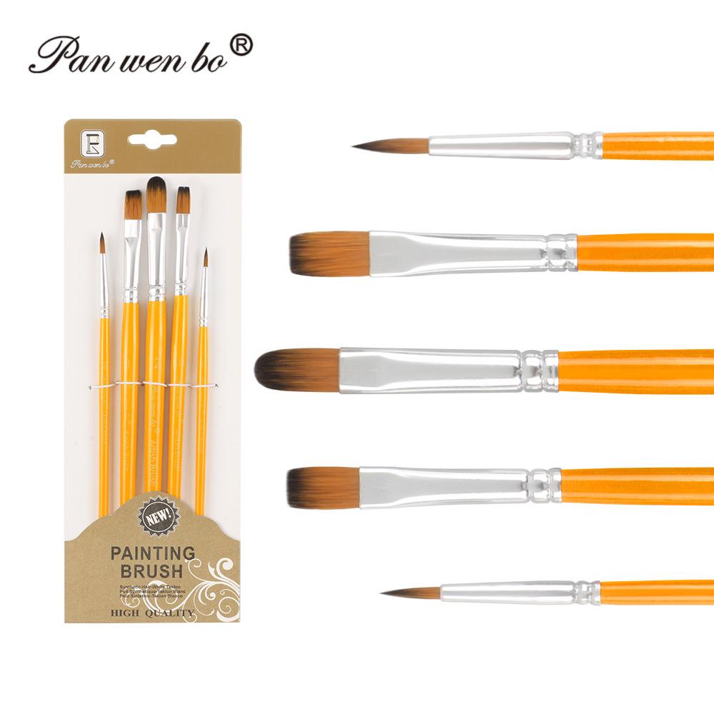 Set di 6 pennelli per pittura in nylon cross-border con gesso ad acqua e materiali artistici fai da te