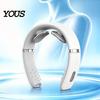 EMS Neck Massager Electric with Heat, 10 Modes & 16 Levels, Wearable Cervical Heat for Deep Tissue Pain Relief, Relaxer Office Home Travel Tension