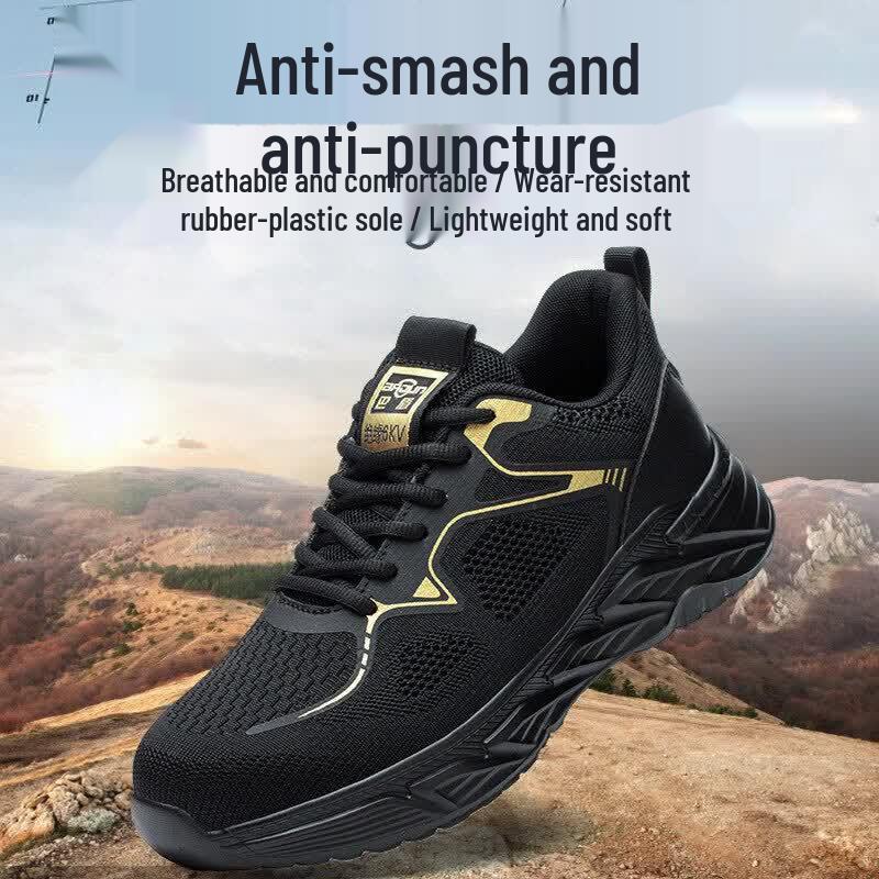 Badun BD-808 Anti-Smash Puncture-Resistant 10kV Insulated Breathable Safety Work Shoes 36