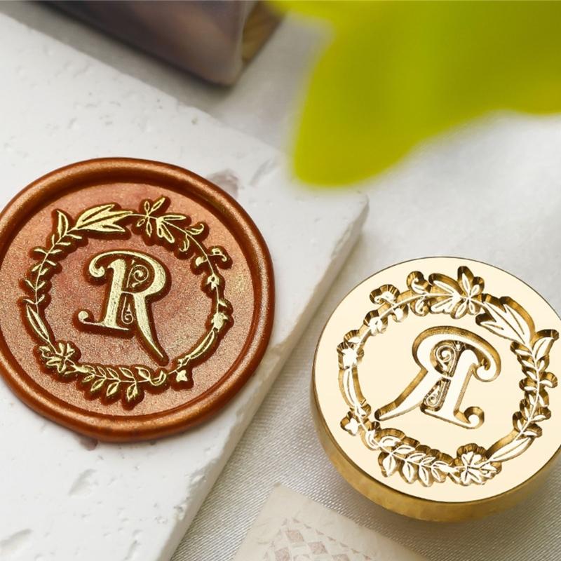 Capital A Sealing Wax Stamp Letter Series Wax Seal Stamp for Cards Scrapbooking Wedding Invitations Metal Seal Stamp
