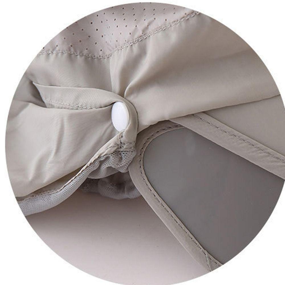 Ice Silk Wide Brim Bucket Cap Sun Hat Bucket Hat with Neck Cover Protective Sun Protection Hat Men