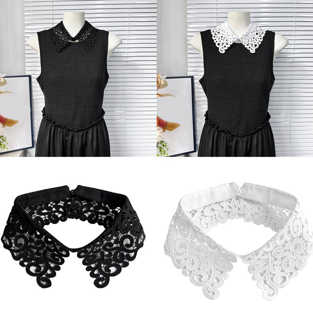 Comfortable False Collar Soft Polyester Easy Wear Neck Accessory Detachable Neck Collar Decorative Neckwear for Women