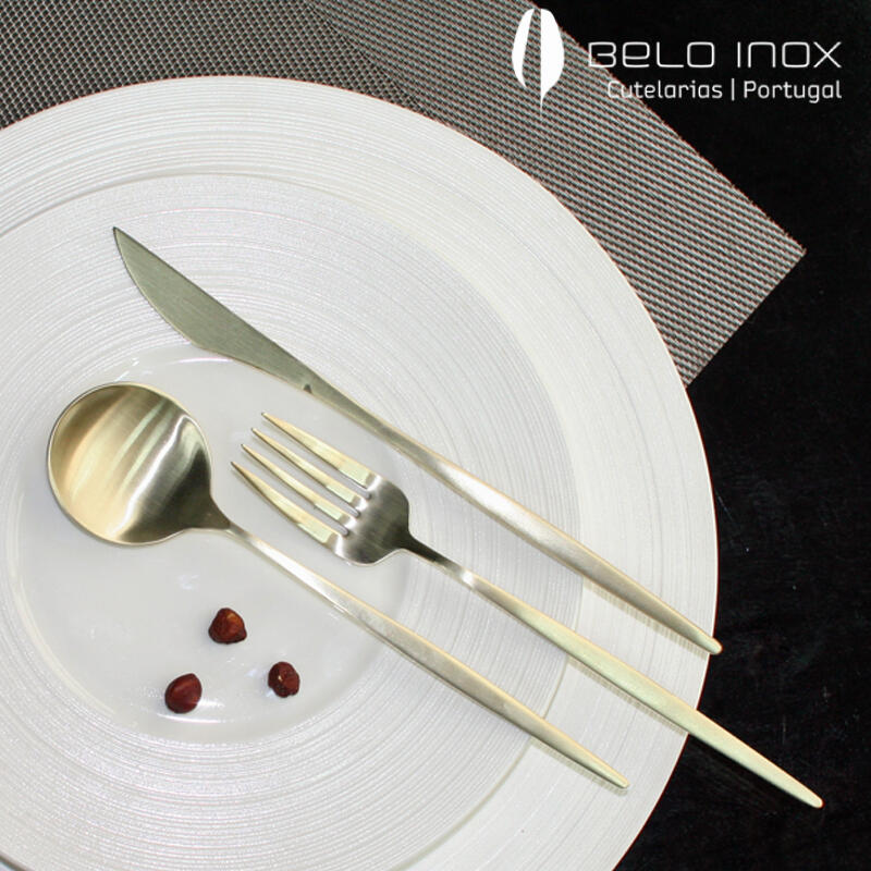 [belo inox] Spirit Titanium Champagne Dinner Spoon Matte