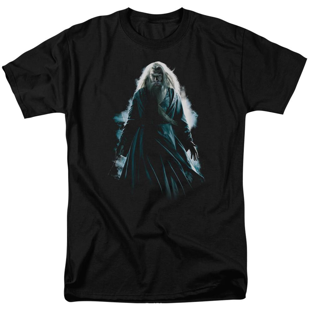 26 Harry Potter Dumbledore Burst T Shirt Mens Licensed Wizard Movie Tee Black Unisex T-Shirt XXXL