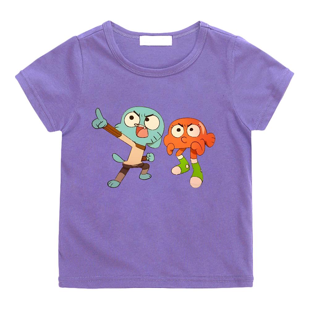 The Wonderfully Weird World of Gumball T Shirt 100%cotton High Quality T Shirts Funny Music Boys Tee Shirt Sirena Clothes Summer Tops Anime T-shirt