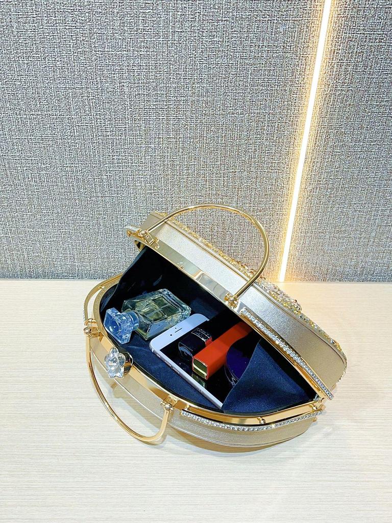 Women's Rhinestone Evening Clutch - Bridal & Banquet Handbag