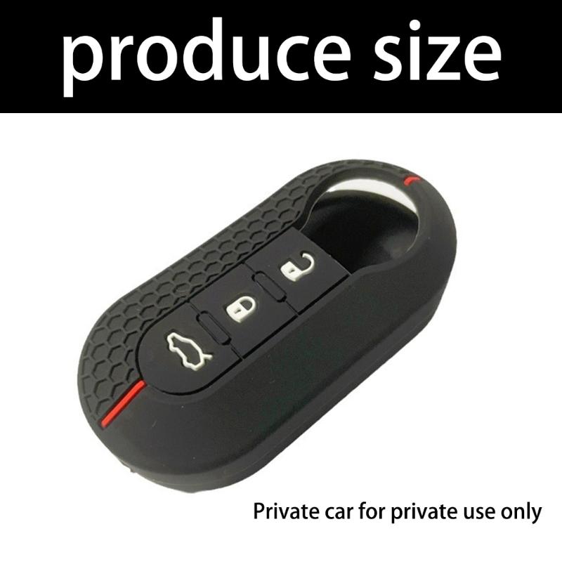 Flexible Stretchable 3 Button Folding Remote Key Shell Protective Case Housing Suitable For 500 500L Flip Style Car Key