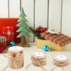 Candle Holder Wood Color Candle Stand Table Decoration Valentine's Day Wedding Home Decor Aesthetics 3PCS