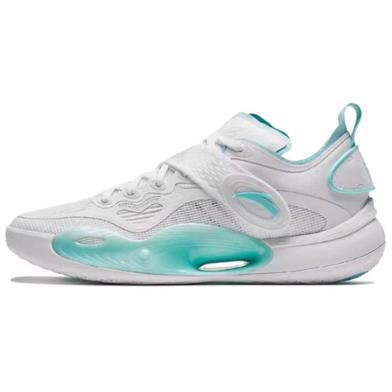 Anta Splash 6 Амортизирующие Нескользящие Износостойкие Низкие Баскетбольные Кроссовки Мужские Бело-Синие Сникеры 112421108-2 44.5