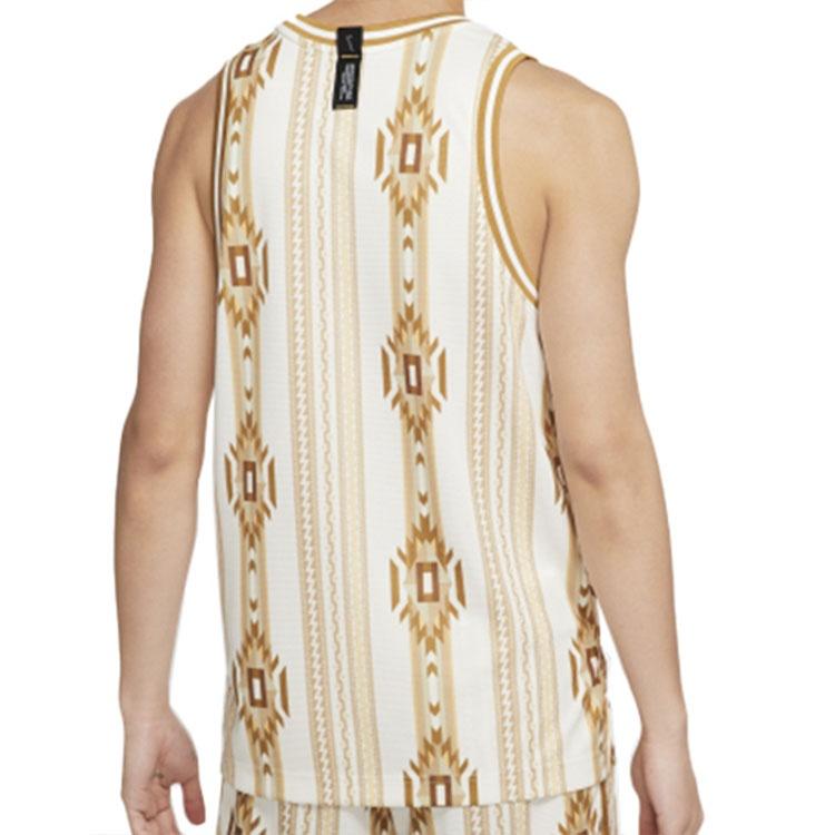Nike Dri-fit Quick Dry Basketball Jersey Vest Creamy White Men's CD0418-133