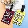 Luggage Tags with Name Address Tel Colorful Secure Travel Suitcase Bag Baggage Tags Labels